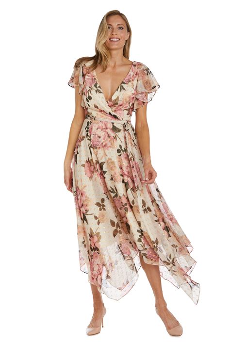 Nightway High Low Floral Formal Dress 22165 | The Dress Outlet