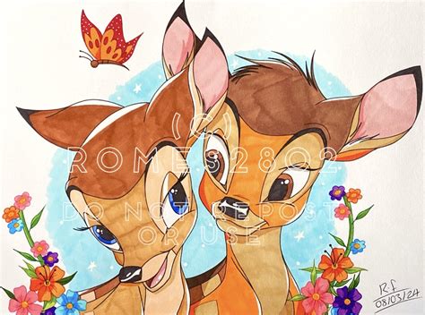 Bambi and Faline by Romes2802 on DeviantArt