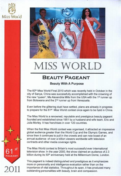 Miss World Pageant