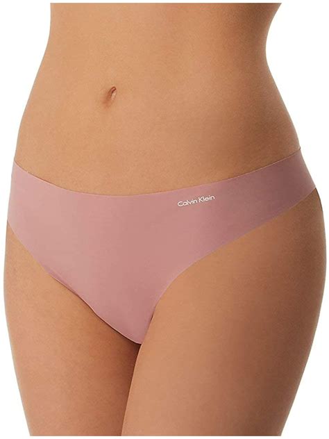 calvin klein intimates pink laser cut edges thong underwear  walmartcom