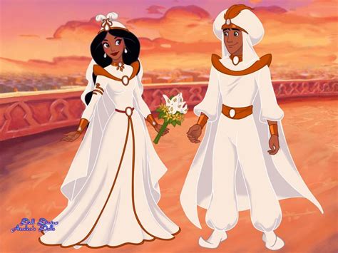 Jasmine & Aladdin wedding 6 | Disney romance, Groovy fashion, Disney ...