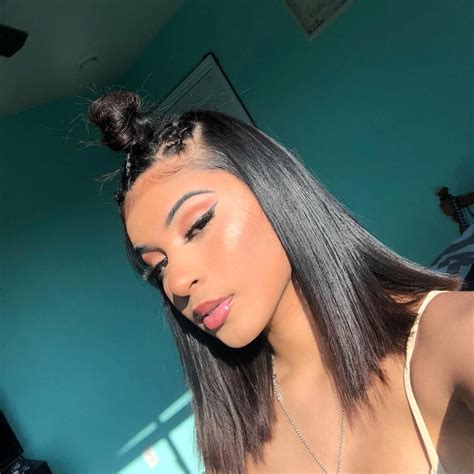Straight Hair Baddie Hairstyles - Summer Beach Hairstyles