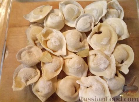 Рецепт: Пельмени запеченные на RussianFood.com