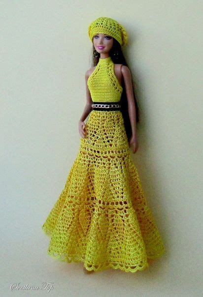 Наряды для Барби/Barbie Fashion | Barbie crochet gown, Crochet barbie ...