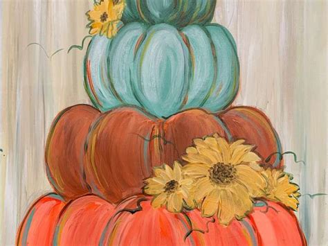 Paint and Sip - Pile of Fall Pumpkins - Lexington | Classpop!