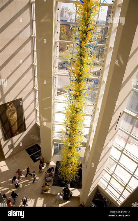 A Dale Chihuly sculpture at the Oklahoma City Museum of Art in Oklahoma ...