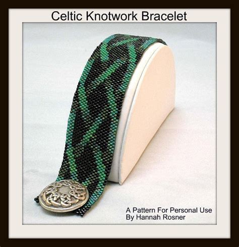 Bead Pattern Celtic Knotwork Beaded Bracelet Tutorial Instructions ...
