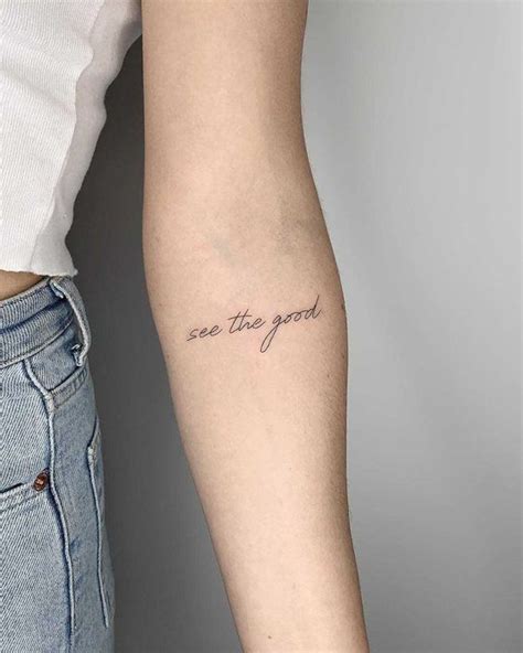 Small Word Tattoos On Forearm | Small Tattoo Art