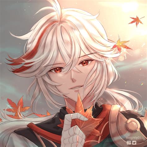 My offering for Kazuha that surprisingly worked 😭 he came home twice so ...