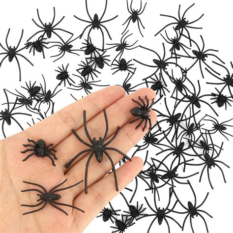 Amazon.com: Fake Spiders Halloween Decorations 100Pcs Black Fake