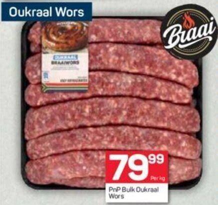 PnP Bulk Oukraal Wors offer at Pick n Pay