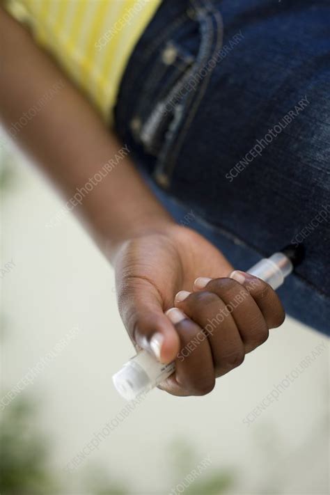 Adrenaline autoinjector - Stock Image - F001/1411 - Science Photo Library