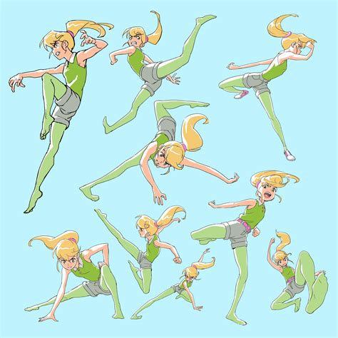 JN: Cindy Fight Poses Print - Etsy