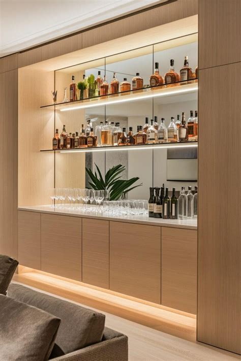 stylish home bar shelf ideas  elevate  space hmg