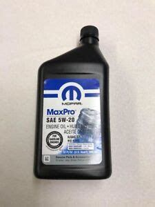 5W20 Mopar Engine Oil 0.946L 68218890AB MS-6395 for Jeep Chrysler Dodge ...