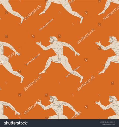 Greece Vector Seamless Pattern Olympian God Stock Vector (Royalty Free