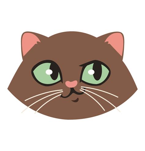 cat face vector art - Design Shop by AquaDigitizing