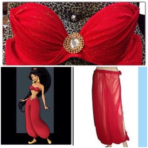 Princess Jasmine Red Slave costume rave wear | Jasmine costume, Jasmine ...