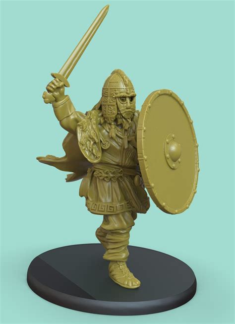 STL file viking/saxon chef 32mm・3D printer design to download・Cults