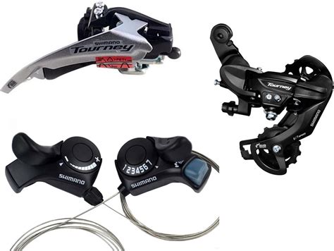 Shimano Tourney 7 Speed Groupset Shifters Lever SL-TX30 3x7 Speed + FD ...