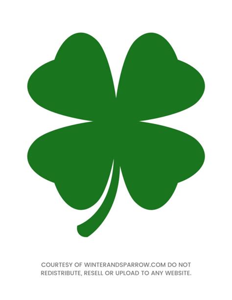 leaf clover template  options bonus irish wall art