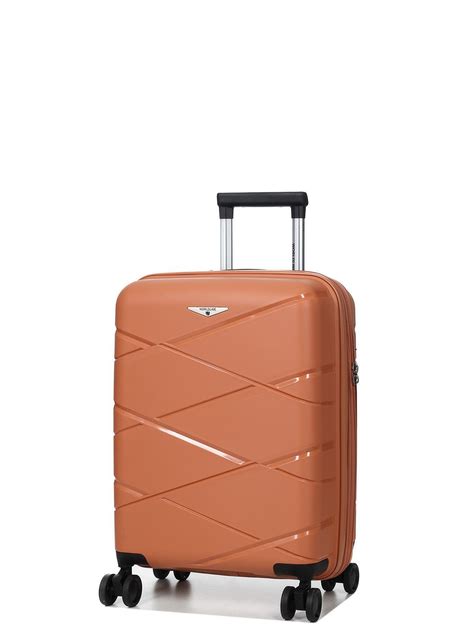 Чемодан на 4-х колесах Airtex (Worldline) малый 39+8 л оранжевый (289 ...