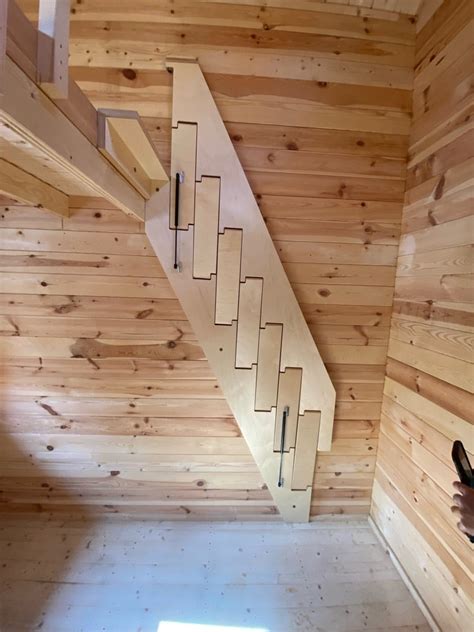 stair wall fold flat wall ladder sawmill structures