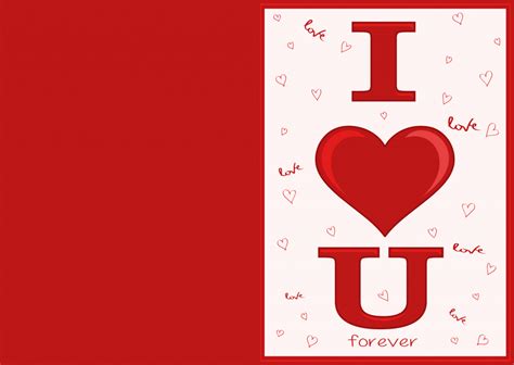 I Love You Printable Card