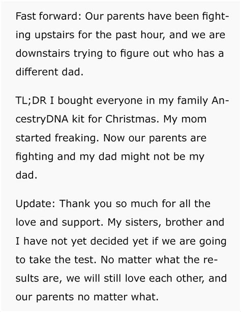 This Guy Bought His Whole Family A DNA Test For Christmas And It Turned ...