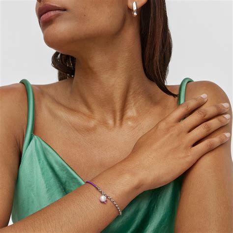 Ripley - PULSERA TOUS ESMALTE ROSA PERLA GOMA ACERO