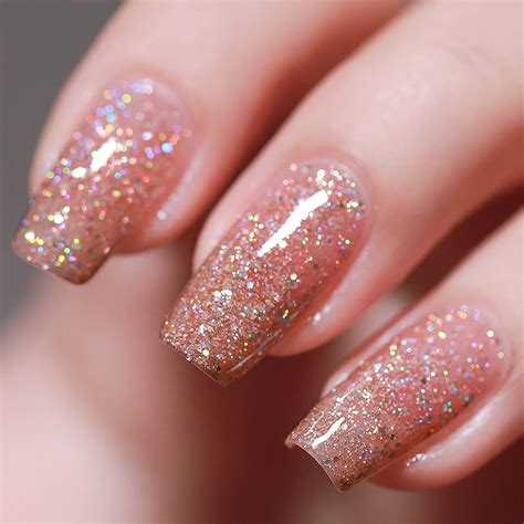 fzanest gel nail polish led uv gel polish holographic color sparkle