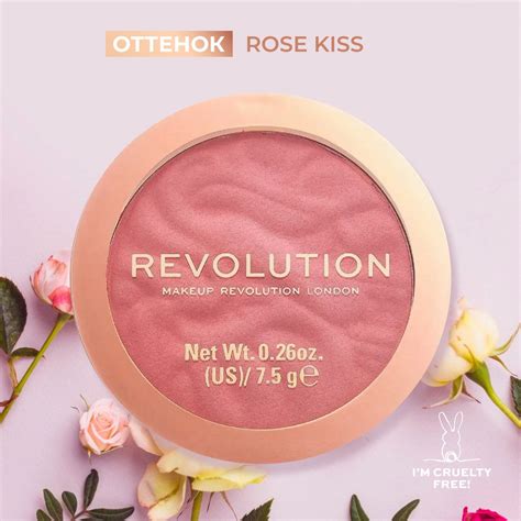 MAKEUP REVOLUTION Румяна для лица BLUSHER RELOADED, Rose kiss: матовые ...