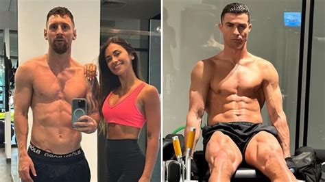 Lionel Messi shows off shredded abs in gym selfie... before Cristiano ...