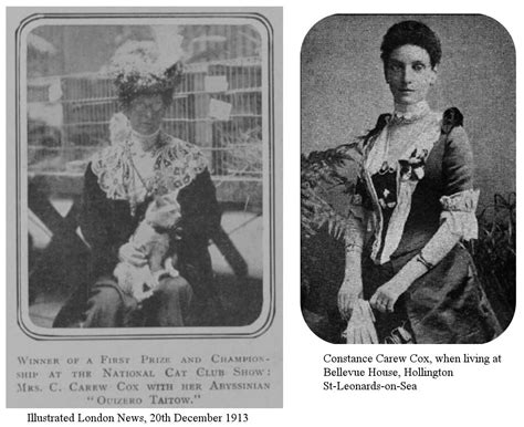 PROMINENT EARLY CAT FANCIERS - MRS CAREW COX