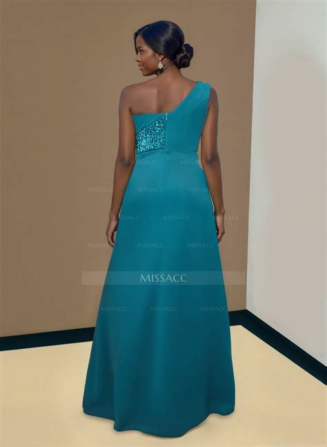 Sheath/Column One-Shoulder Elastic Satin Bridesmaid Dresses With