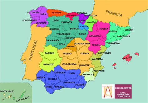 espana mapa regiones