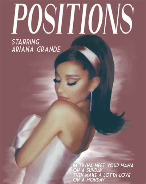 Positions ariana grande album poster – Artofit