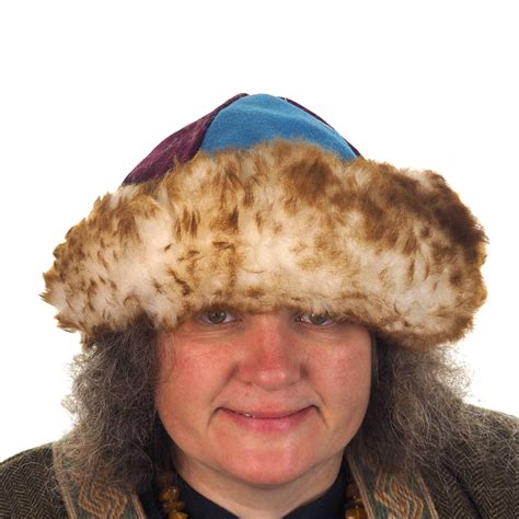 Viking wool hat, blue violet, hand sewn, wool and sheep, larp, medieval ...