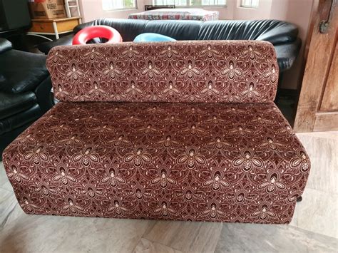 Uratex Sofa Bed SemI double size Velvet, Furniture & Home Living