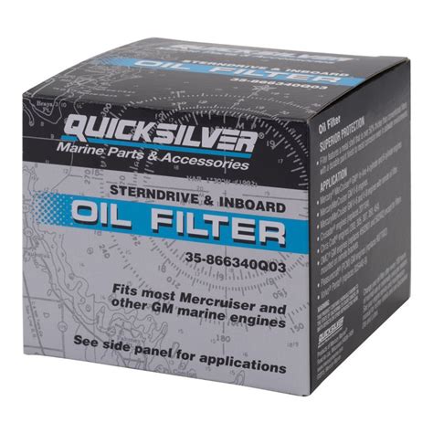 Mercury Quicksilver 35-866340Q03 - Oil Filter - Priced Individually
