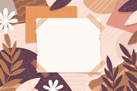 vector hand drawn collage background