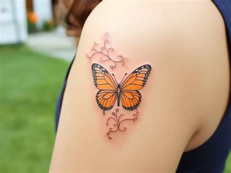 Orange Butterfly Tattoo Meaning: Unveiling the Symbolism of a Colorful Flutter