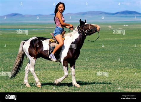 Mongolia, Khentii province, nomads Stock Photo, Royalty Free Image ...