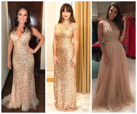 Vestido Para Madrinha Dourado - Vestido de madrinha dourado – 21 modelos para impressionar!
