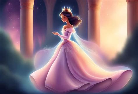 Illustration of Princess Cinderella Theme Generative AI Stock ...