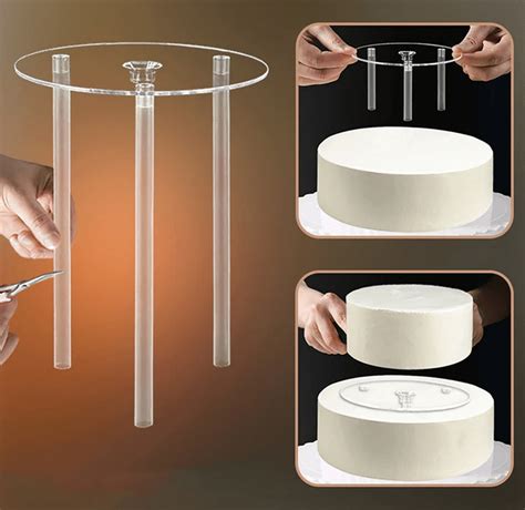 Стойка с подпори за торта 12ф - Cake Tools - Сладкарското магазинче