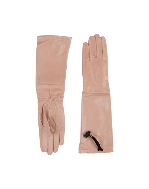 Msgm Gloves in Pink (Skin color) | Lyst