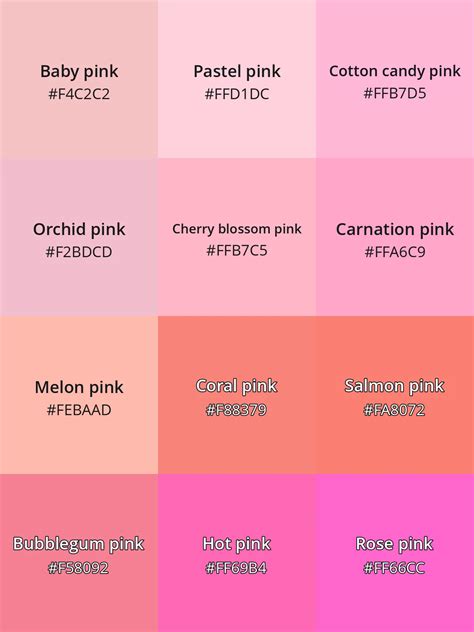 pink color meaning connotations shades code