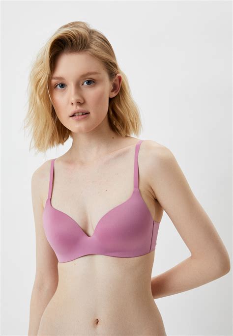 Бюстгальтер UNIQLO без косточек (3D Hold), цвет: розовый, RTLACF802801 ...