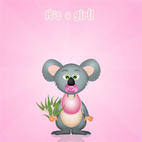 Was born a female stock illustration. Illustration of koala - 85162242